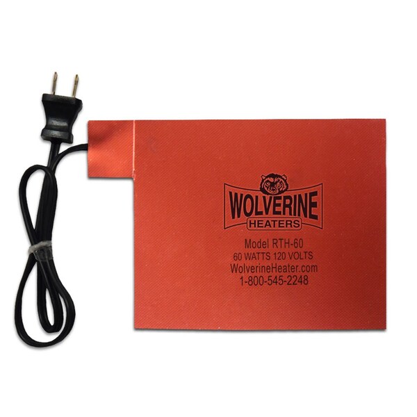 Silicone Pad, Adhesive - 60W, 120V, 0.5A - 8-1/2in. 21.6 Cm X 8-1/2in. 21.6 Cm